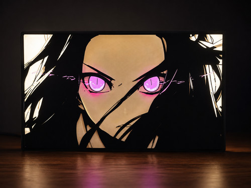 Anime eyes led light - anime, pink