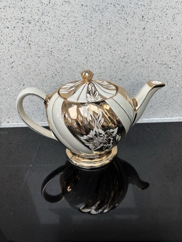 Vintage sadler teapot - teapot, gold