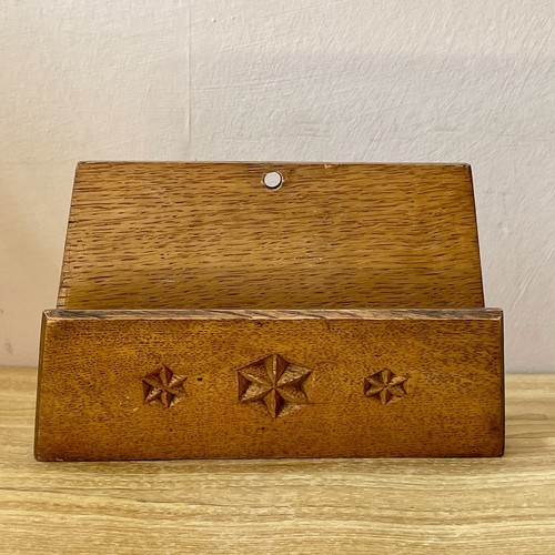Vintage hand carved hardwood - carved,