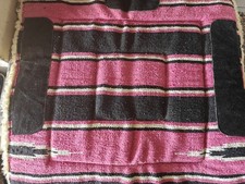 Western Saddle Pad Blanket, fleece underside 30" X 30" approx