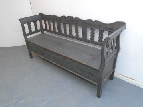 Grey black painted antique - black,