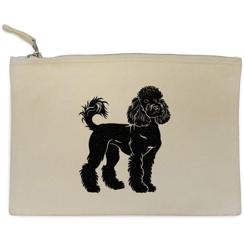 Poodle dog canvas - 'poodle, clutch