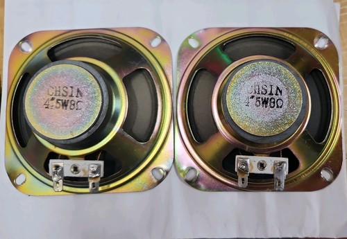 Pair speakers 5 - 4", watt