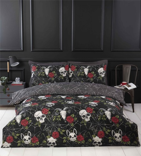 Skulls roses gothic - skulls,