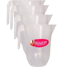 Beaufort Mixing Measuring Plastic Jug 300ml 1L 2L 3L Microwave Safe Kitchen Jug