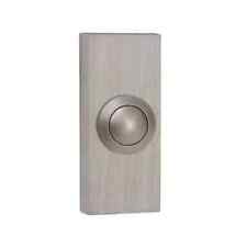 Wired Door Bell Push Button Brushed Nickel Replacement Unlit - Byron 2204BN