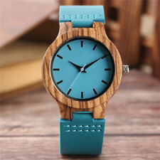 Modern Blue Wood Watch Women