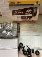 ITALERI 2013 Model Kit CARGO TRAILER Scale 1:24 Ref No: 3885  (2 Version Decals)