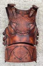 Clan Chief LARP Leather Body & Belt Size 33"-37" Saddle Tan