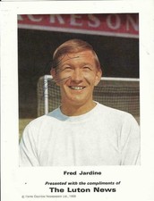 Luton Town - 60's - Fred Jardine - Rare hand signed picture