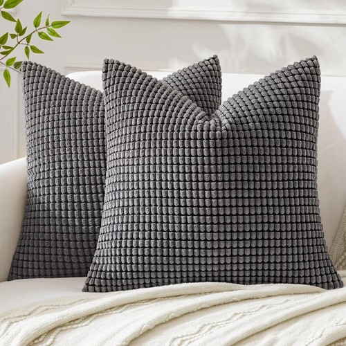Elegant grey corduroy - grey,
