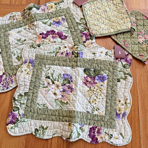 Quilted patchwork floral - quilted,