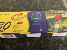 Sony 2HD IBM Formatted Floppy Disks. 3 x 10 Pack. Sealed - Free Route Planner CD