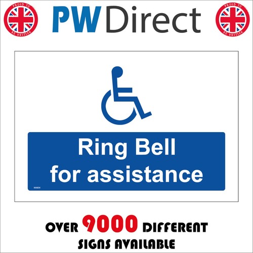 Sign ring bell for assistance - bell,