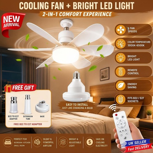 40w led ceiling fan - fan, light