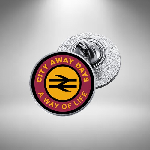 City away days pin - city,
