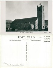 Nevin Nefyn St Marys Church RP Real Photo RJ Jones 