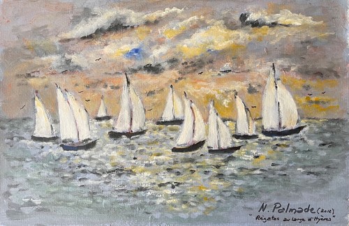 Sailing regattas gouache - regattas,