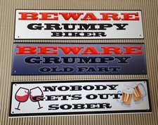 Humorous Metal Signs 4.5" x