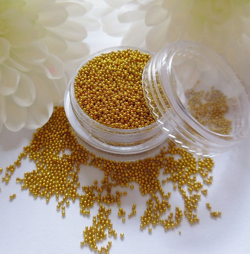 Nail art tiny gold - art,