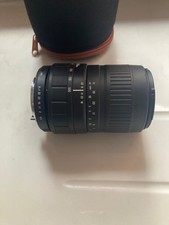 Sigma AF-MF Zoom Camera Lens 100-300mm F4.5-6.7 UC Canon Mount Tested Case