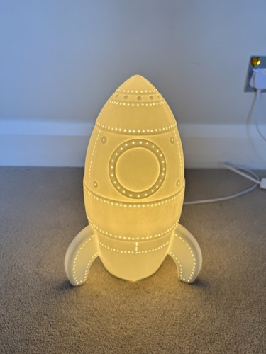 Ceramic rocket night - ceramic,