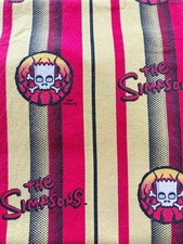 The Simpsons Bedroom Curtains With Skull And Crossbones Design