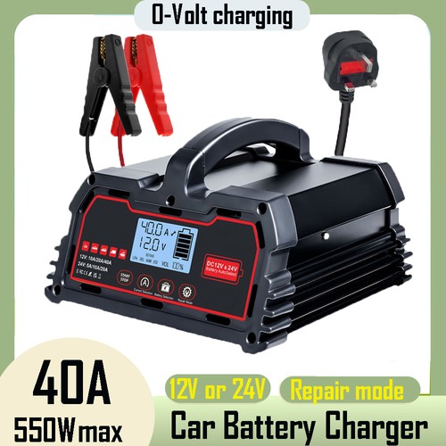 40a car battery charger smart - car,