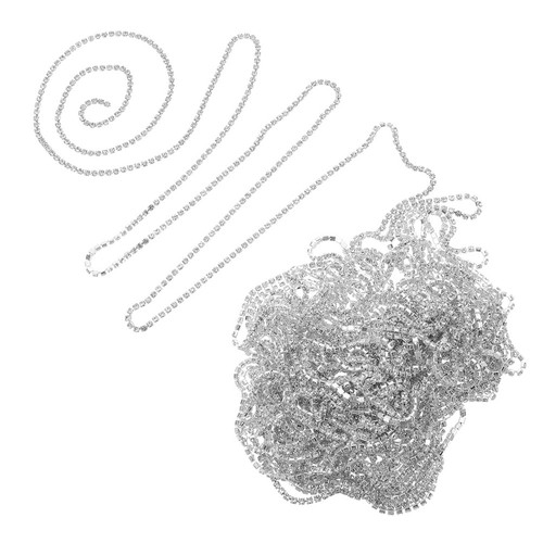 Rhinestone chain applique - chain,