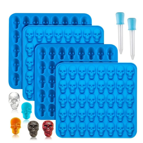 Halloween mini skull - skull, silicone