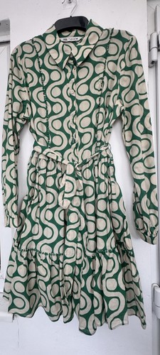 Zara green beige geometric - zara,