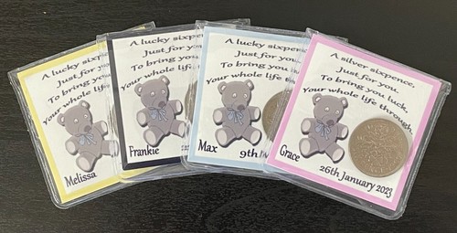 Lucky sixpence baby birthday - baby,