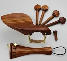 VIOLIN FITTINGS, 4/4, SUPERIOR ROSEWOOD, PEGS, TAILPIECE, CHIN REST, END PIN!