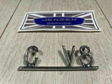 Jensen CV8 Original Script Badge