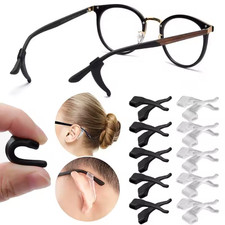 5Pair Silicone Ear Grip Glasses Hooks Anti Slip Spectacles Retainers Glasses