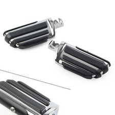 2x Male Foot pegs Footrest Pedal 32mm 1.25" For Harley Iron XL 883 1200 Dyna