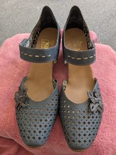 Reiker Grey Leather Laser Cut