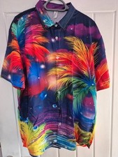 Hawaiian Shirt Multi Coloured Palm Tree XXXL New Bright Shirt