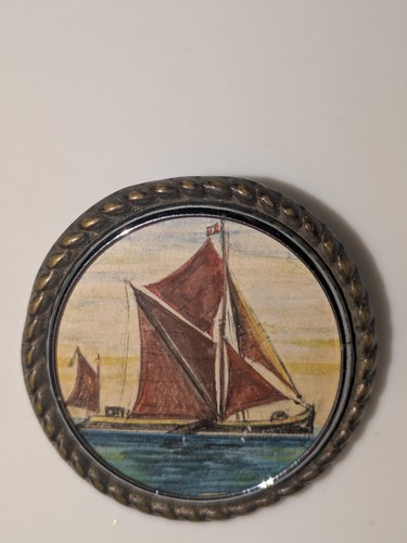 Antique portrait schooner - antique, of