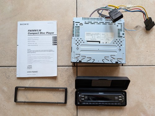 Sony cdx f5000c - fm/mw/lw, cd