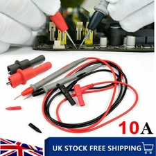 Digital Multimeter Test Leads 10A Quality Extension Lead Probes Volt Meter Cable