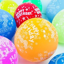 Mix printed happy birthday - 12",
