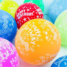 12" Mix Printed Happy Birthday Colour Latex Balloons party decorations balloon