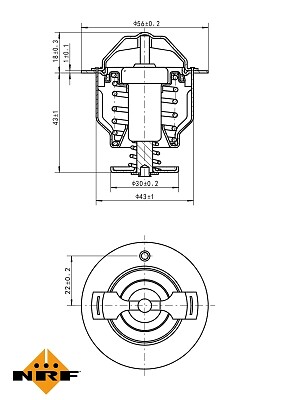 725119 nrf thermostat coolant - 725119, thermostat,