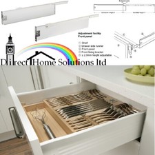 Pair Metal Side Box Single Drawer Sides Set Kitchen Cabinet Unit Hafele Matrix