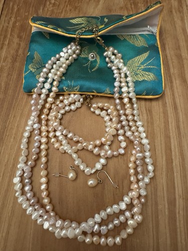 Vintage freshwater pearl set - vintage,
