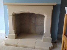 Tudor Style Stone Fireplace
