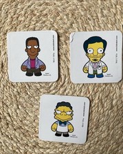 x3 Bundle 2008 Kidrobot X The Simpsons Stickers  Matt Groening Moe Carl Dr Nick 