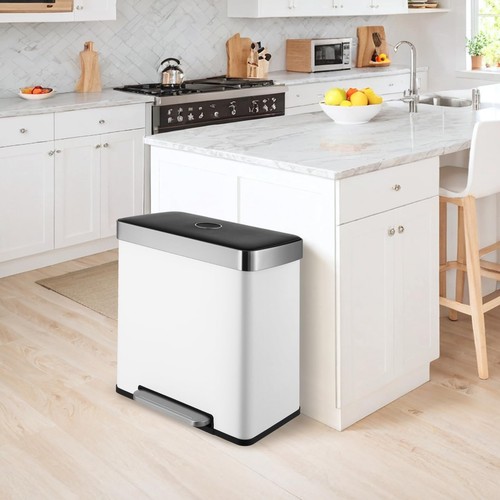 60l double kitchen bin - double,