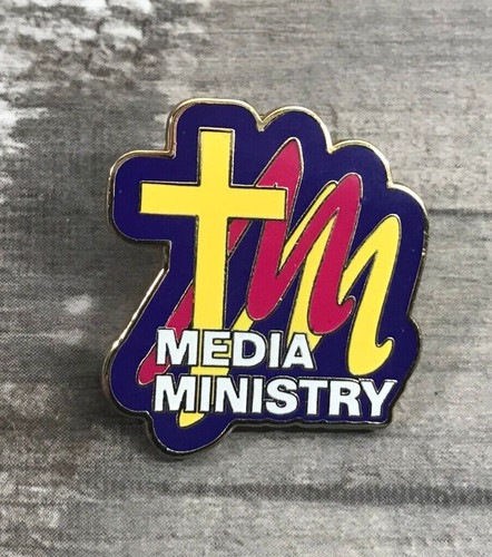 Media ministry cross lapel hat - ministry,